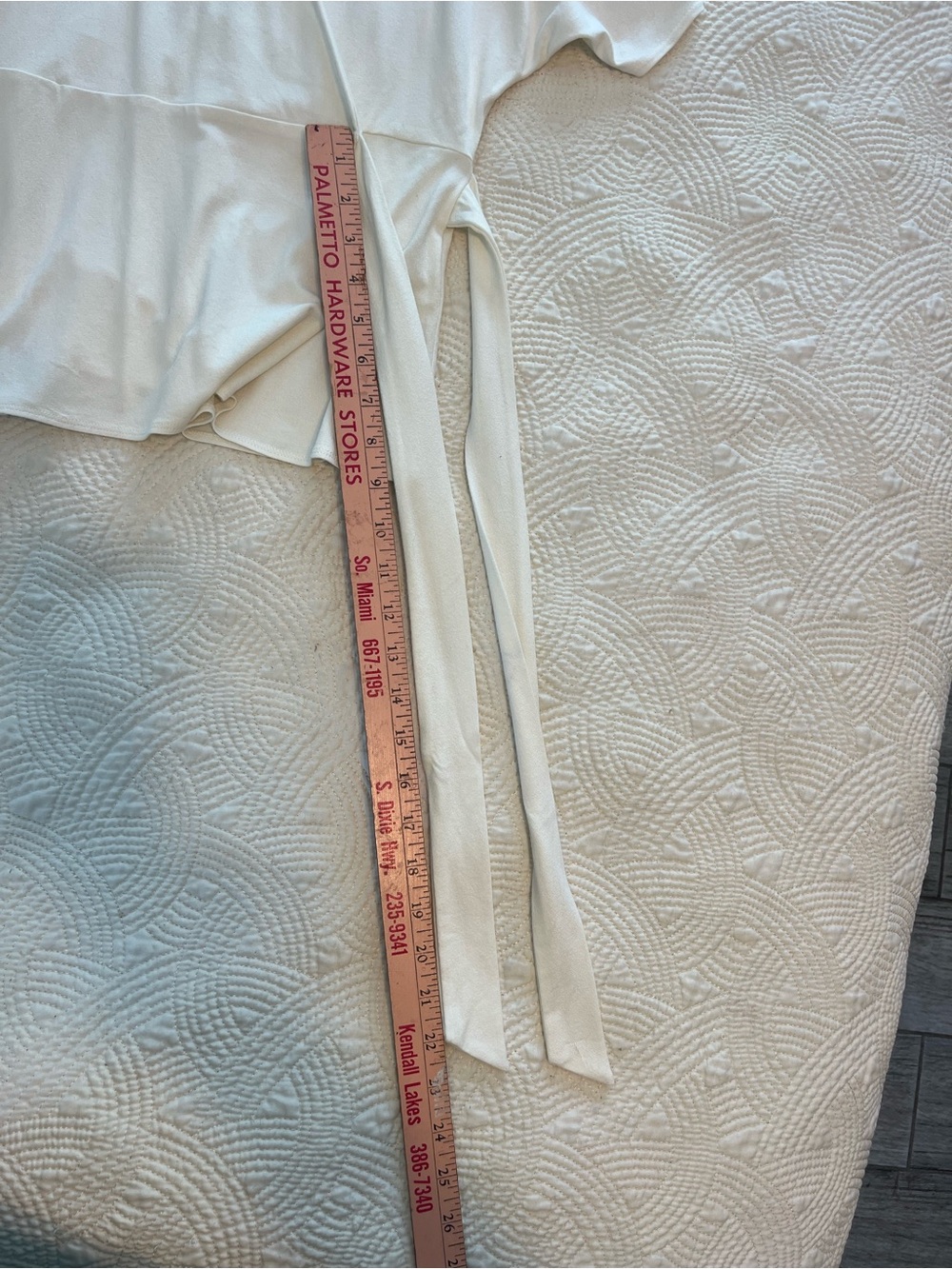 Banana Republic Women's Cream Wrap Tie V-Neck Blouse - Picture 8 of 8
